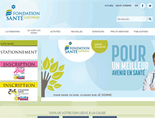 Tablet Screenshot of fondationsantegatineau.ca